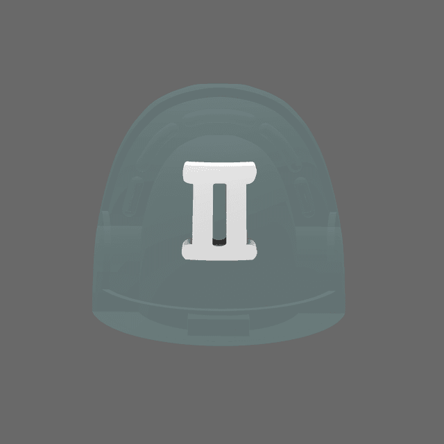 Space Knights V10R Standard Roman Numeral 02 Shoulder Symbols