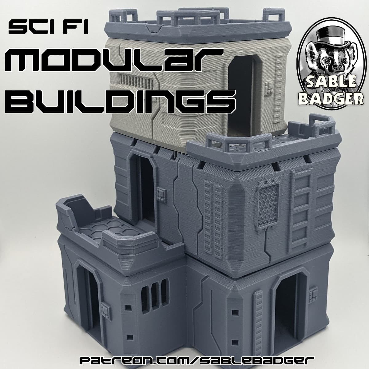 Sci Fi - Modular Buildings set 1