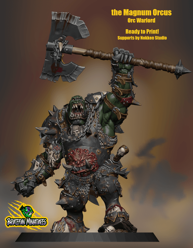 Magnum Orcus - Orc Warlord of Legend - Presupported