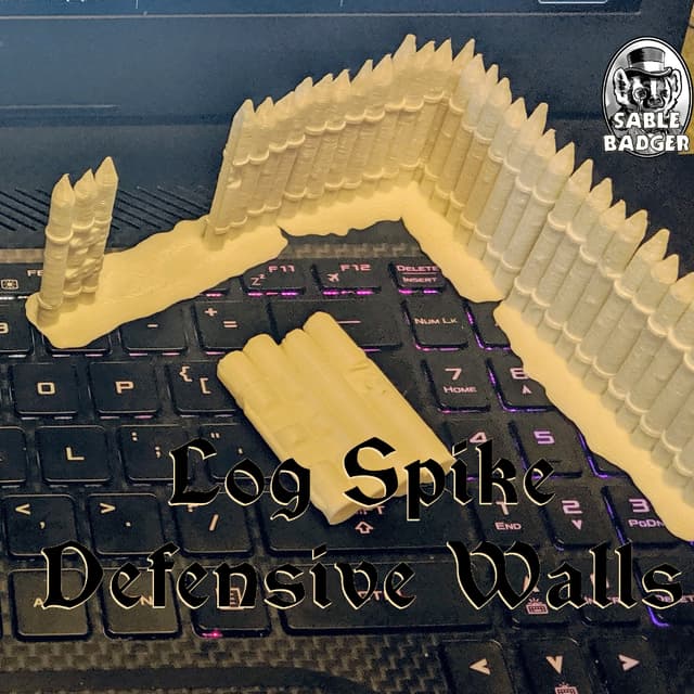 Spiked Log Walls and Defenses