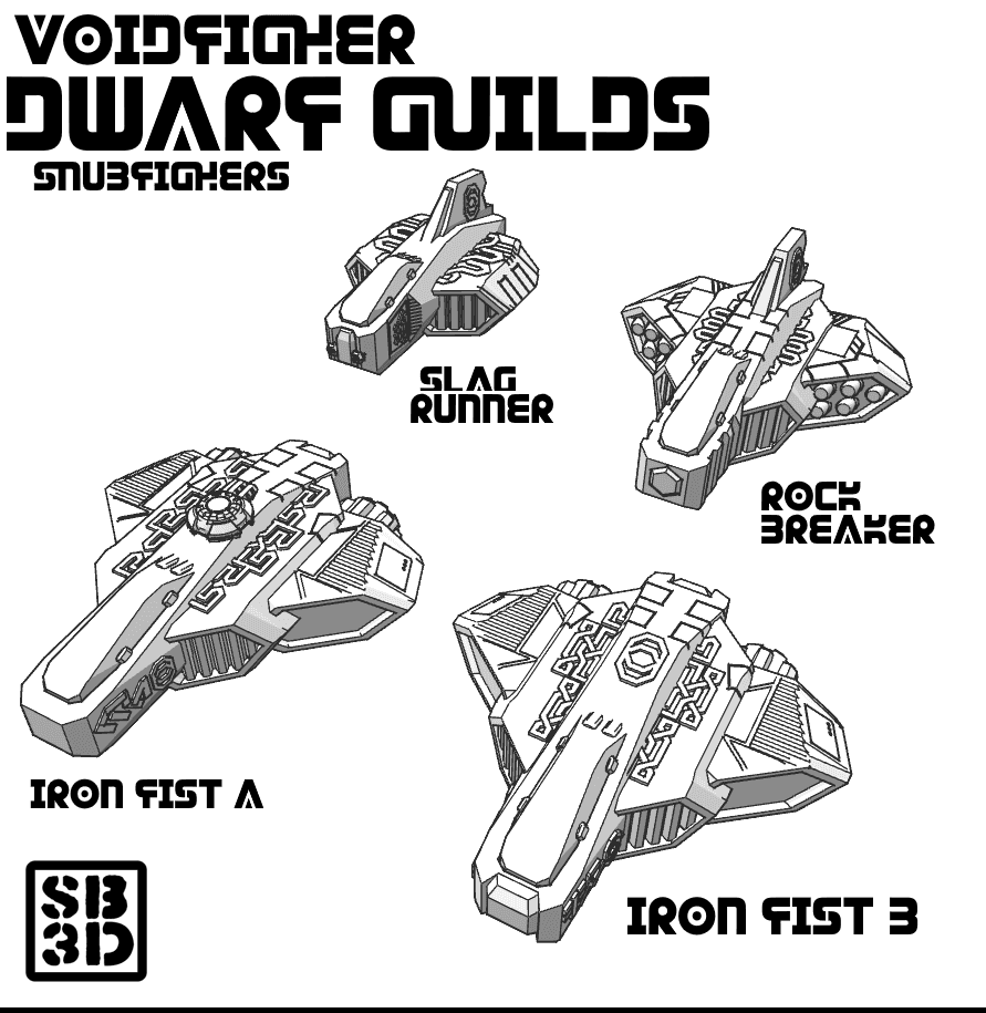 Dwarf Guilds Fleet — Original Faction for Voidfighter