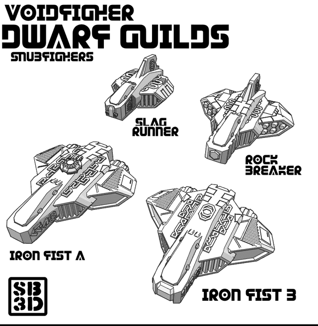 Dwarf Guilds Fleet — Original Faction for Voidfighter