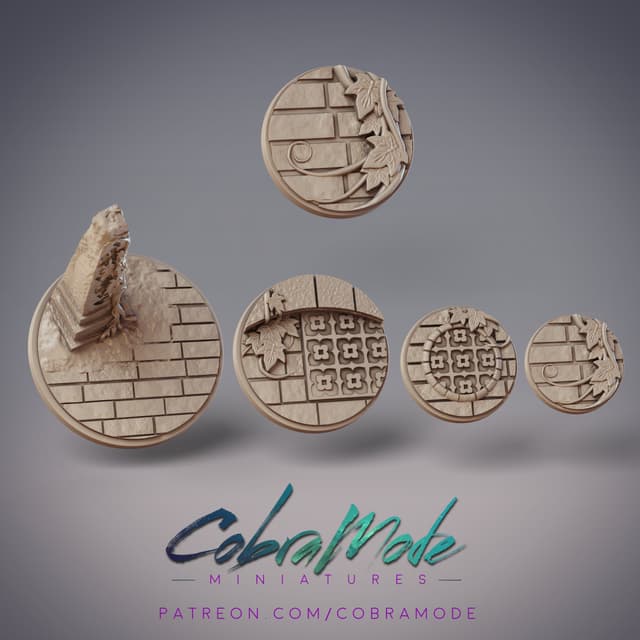 Ancient Ruin Monastery Base Pack (4pcs)