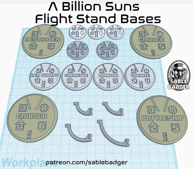 A Billion Suns - Named Flight Bases and Pegs