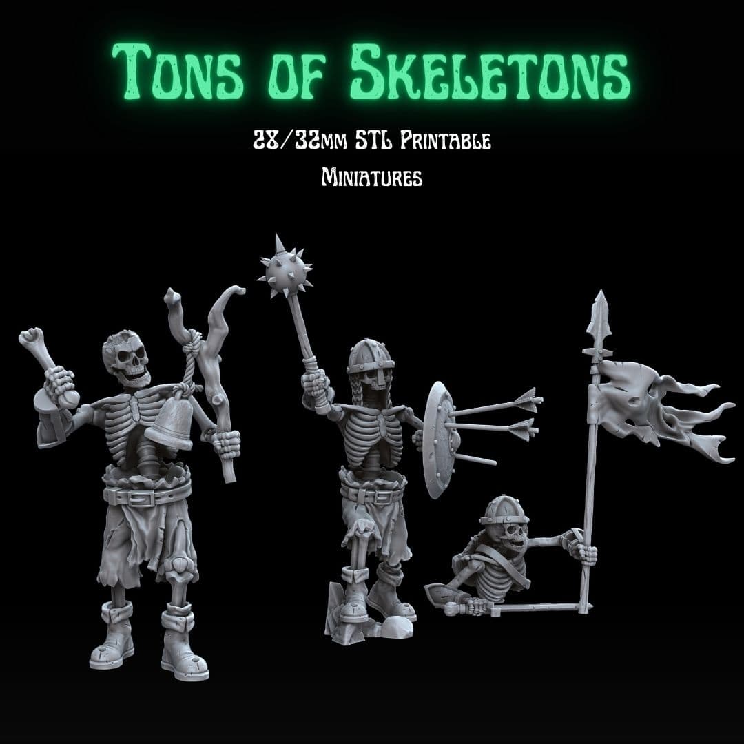 Tons of Skeletons: Equipped Skeletons Command Group 
