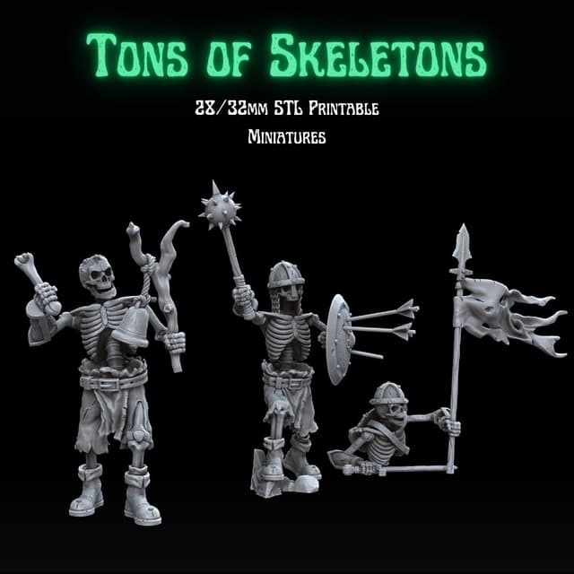 Tons of Skeletons: Equipped Skeletons Command Group 