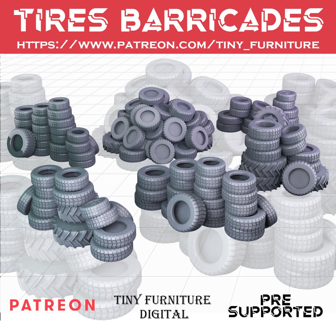 Tire barricades