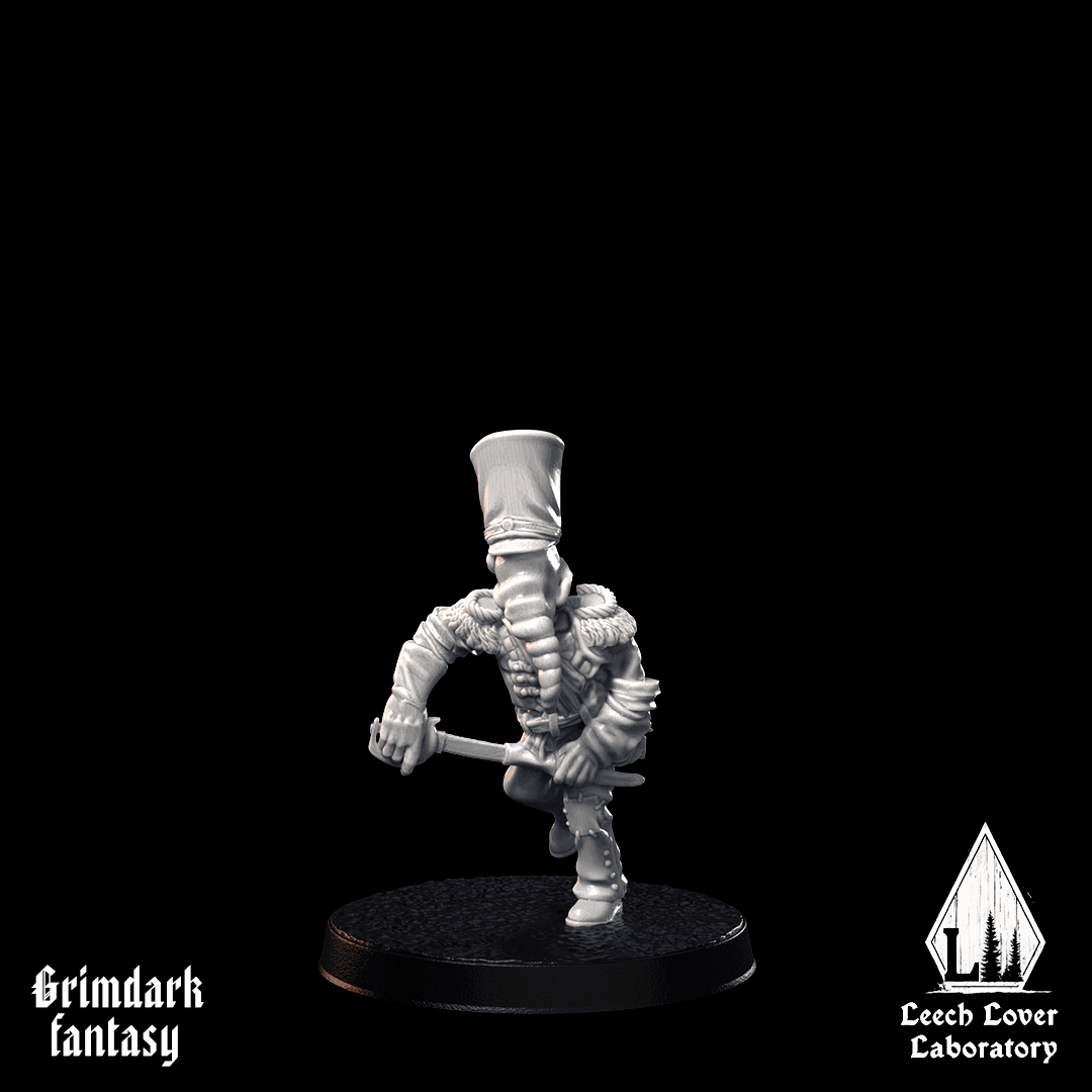 Hussar snob dismaunted for miniature-agnostic grimdark wargames