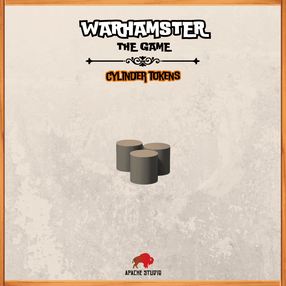 Warhamster The Game:  Cylinder Tokens 