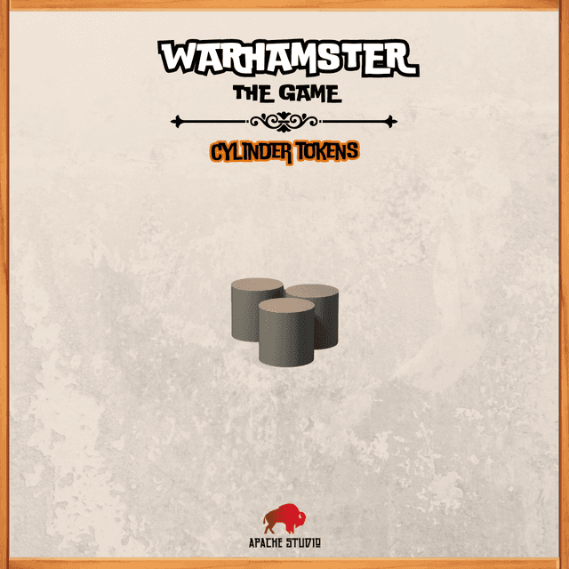 Warhamster The Game:  Cylinder Tokens 