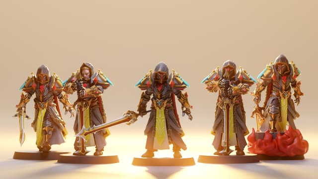 Paladins x5 miniatures