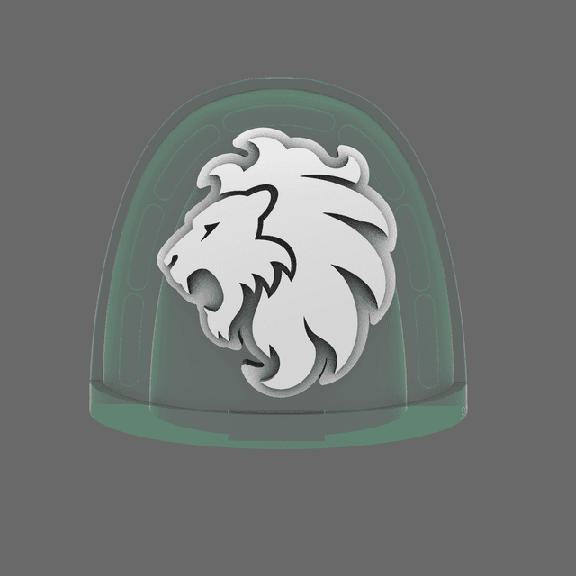 Lion Spirit Knights V7 Shoulder Symbols LEFT
