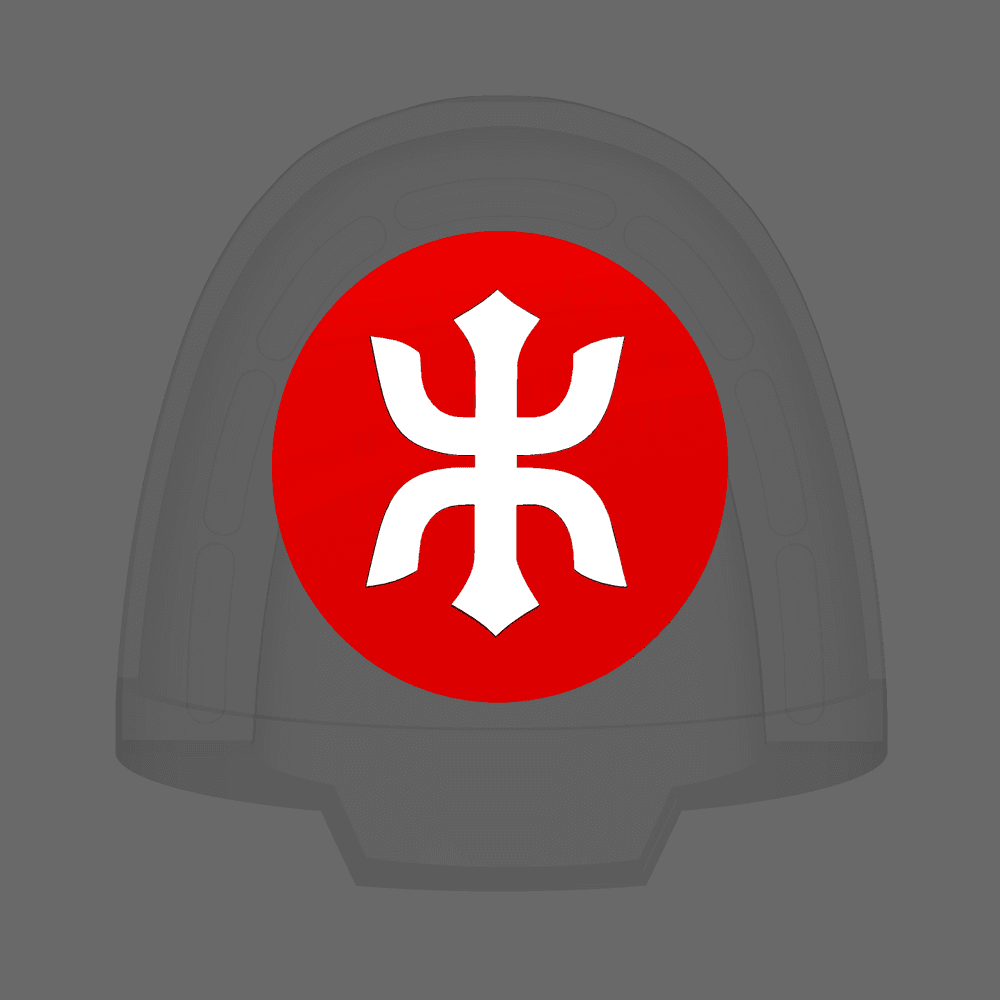 Red Ronin Chapter V10B Shoulder Circle Symbols