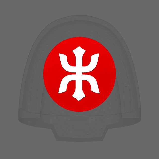 Red Ronin Chapter V10B Shoulder Circle Symbols