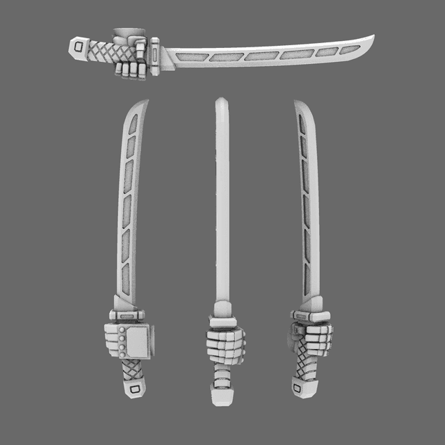 Cyber Samurai Techno Katana Type A LEFT
