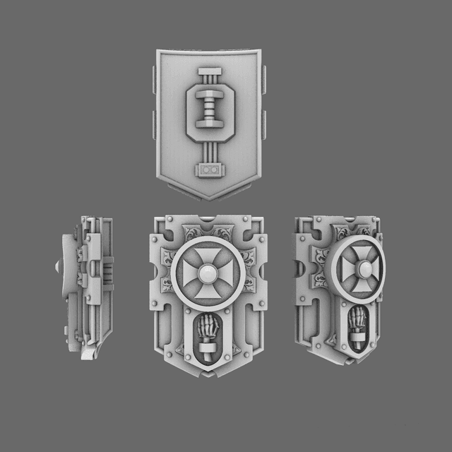 Crusader Knights Relic Shields NOHAND