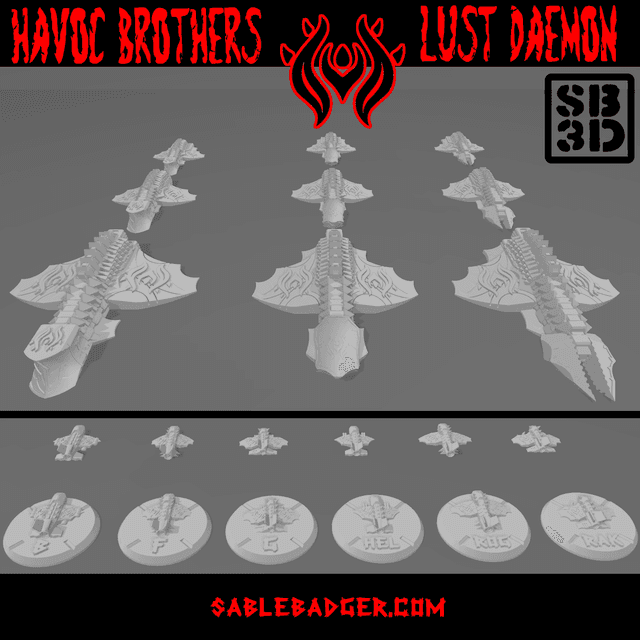 OPR Warfleets - Havoc - Lust Daemon Fleet