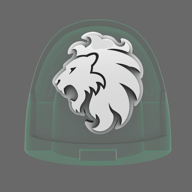 Lion Spirit Knights V10R Shoulder Symbols LEFT