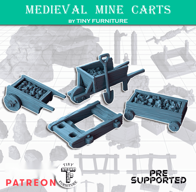 Medieval Mine Carts
