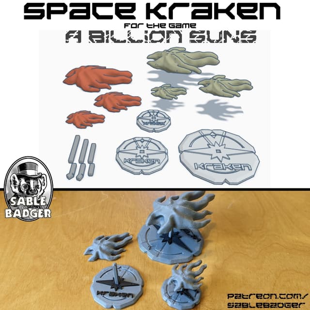 A Billion Suns - Space Kraken for FDM and Resin