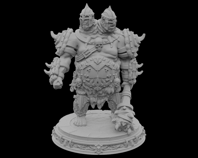 Two-Headed Ogre Boss - DnD - V3 - by STF_CSC