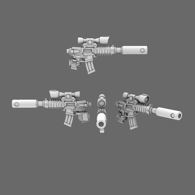 Space Knights AR Style Huntsman Rifle LEFT