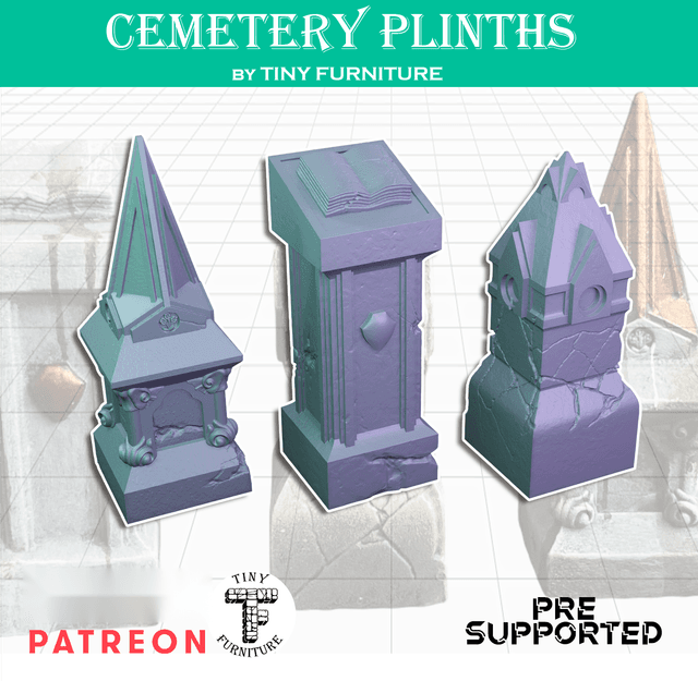 Cemetery plinths