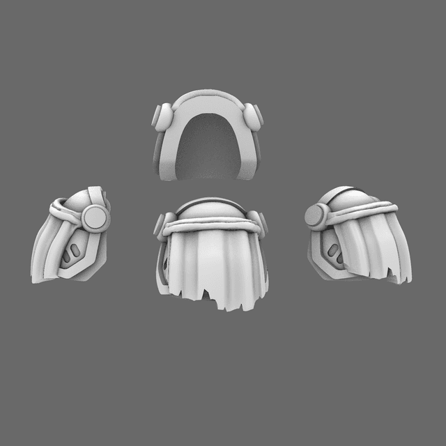 Space Knights V7 Iron Eagle Draped Shoulder Pads