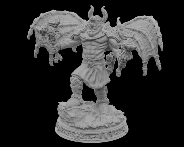 Manticore Demon Boss – Humanoid Form - V3 - by STF_CSC