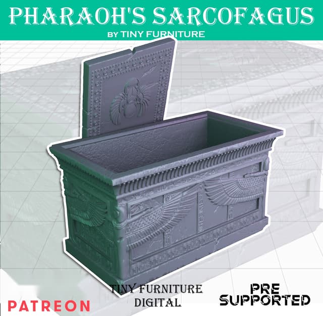 Stone Pharaoh's Sarcofagus