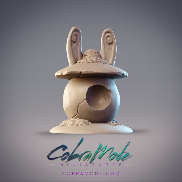Rabbit Lamp Statue Scatter Terrain