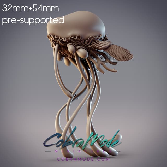 Jellyfish Biomech - Cyanea, Lemurian Sandwalker (Pre-supported)