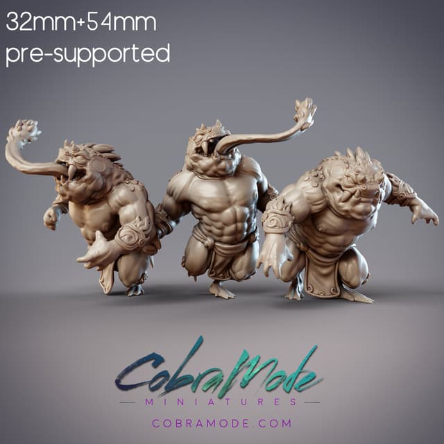 Toad Ogre Thugs - Desert Hikiga 3-pack (Pre-supported)