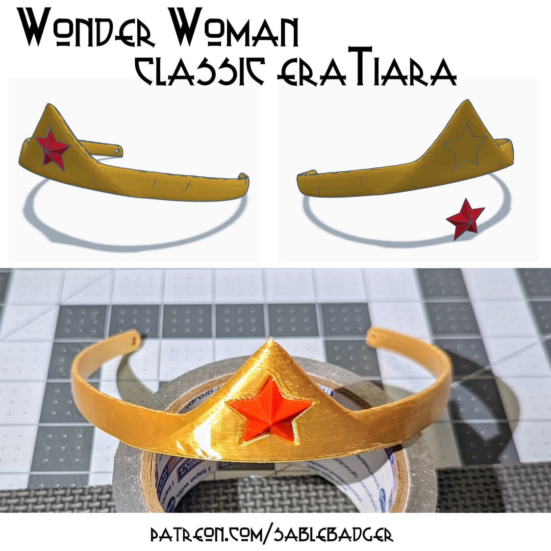 Wonder Woman Tiara - Classic era Style