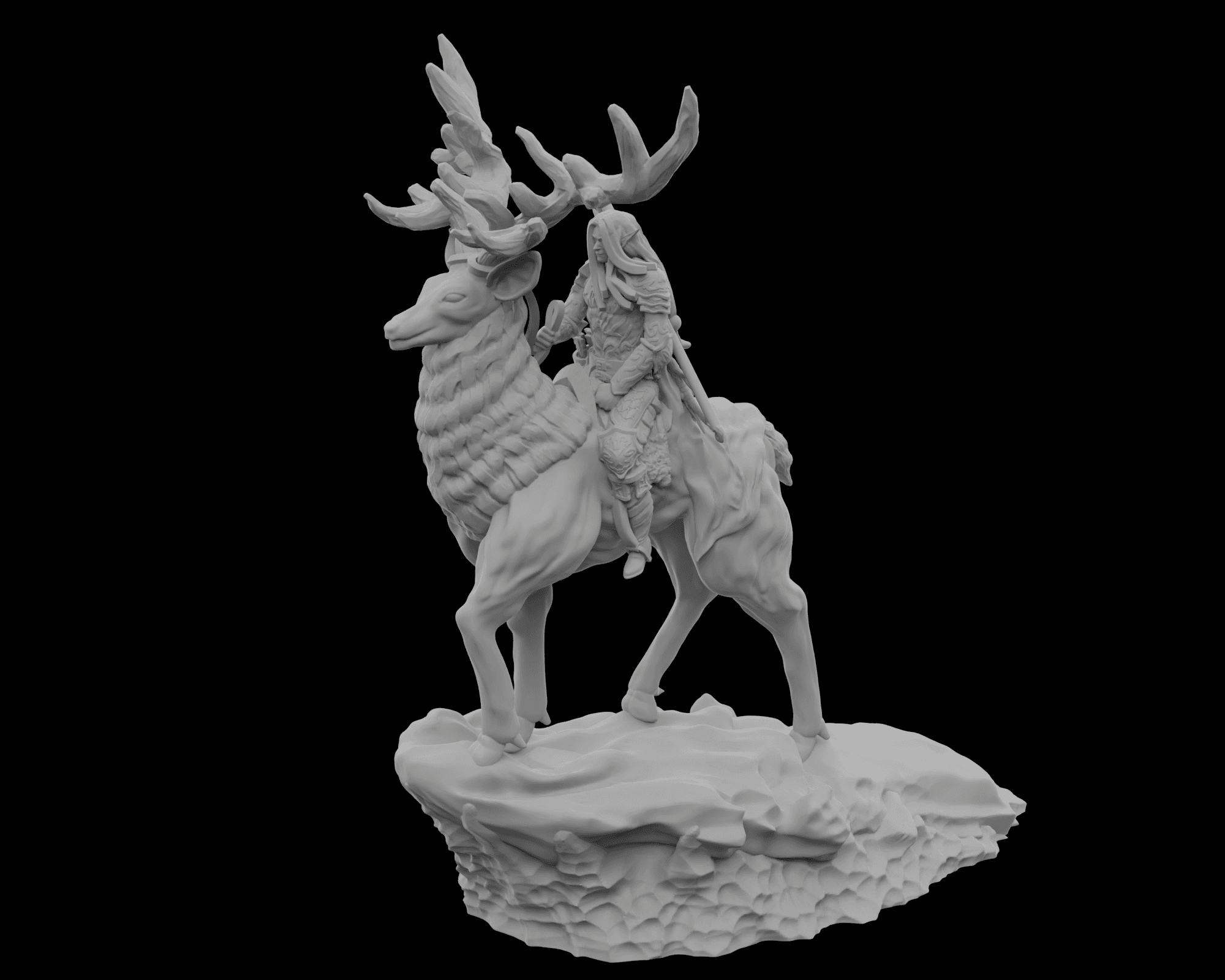 Elf - Rider - Stag - V3 - by STF_CSC