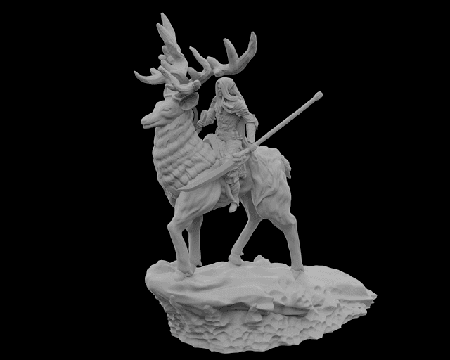 Elf - Rider - Stag - V2 - by STF_CSC