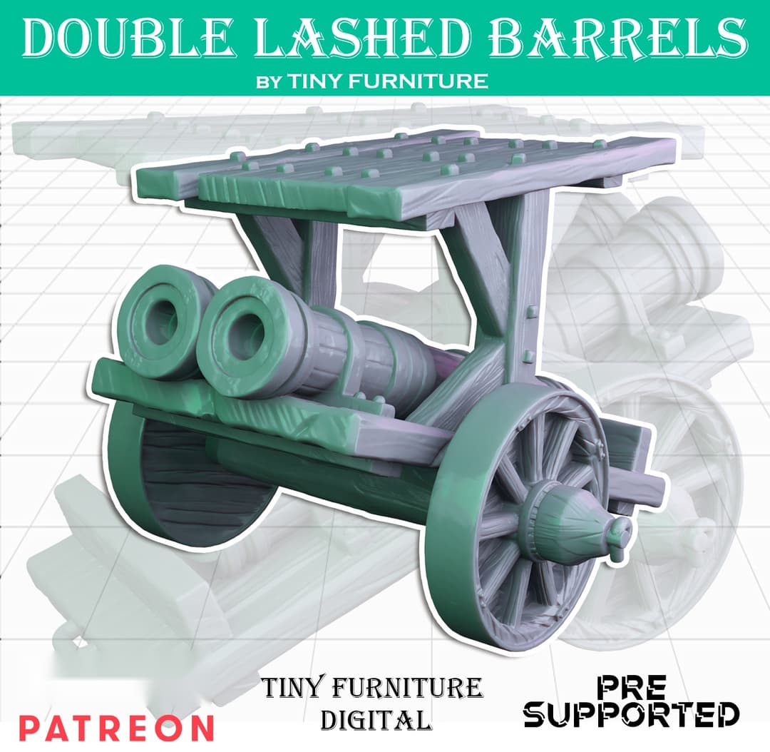Double Lashed Barrels  (Medieval Artillery)