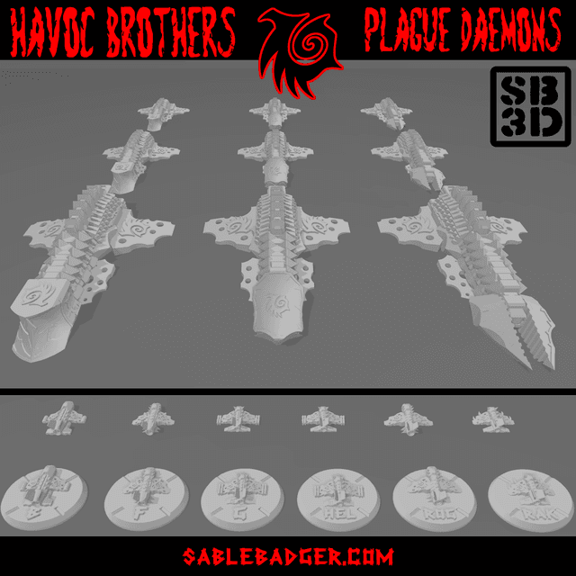 OPR Warfleets - Havoc - Plague Daemon Fleet