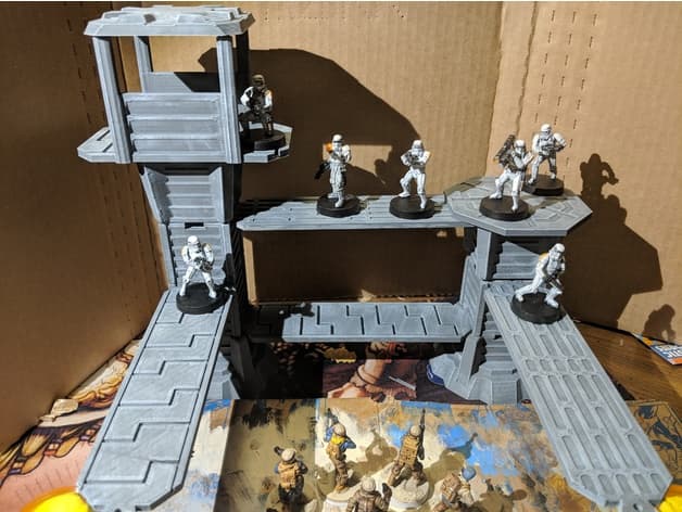 Star Wars Legion Terrain - Modular Watchtower and Walkways