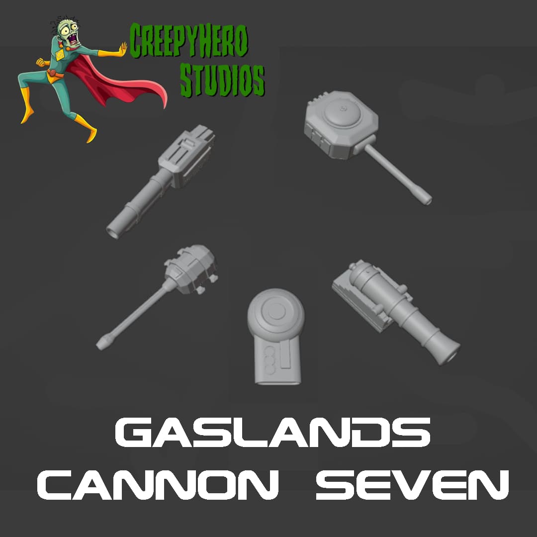 Gaslands Cannon Seven Set