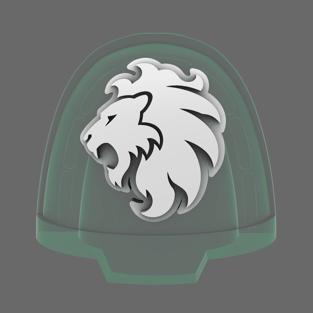 Lion Spirit Knights V10B Shoulder Symbols LEFT