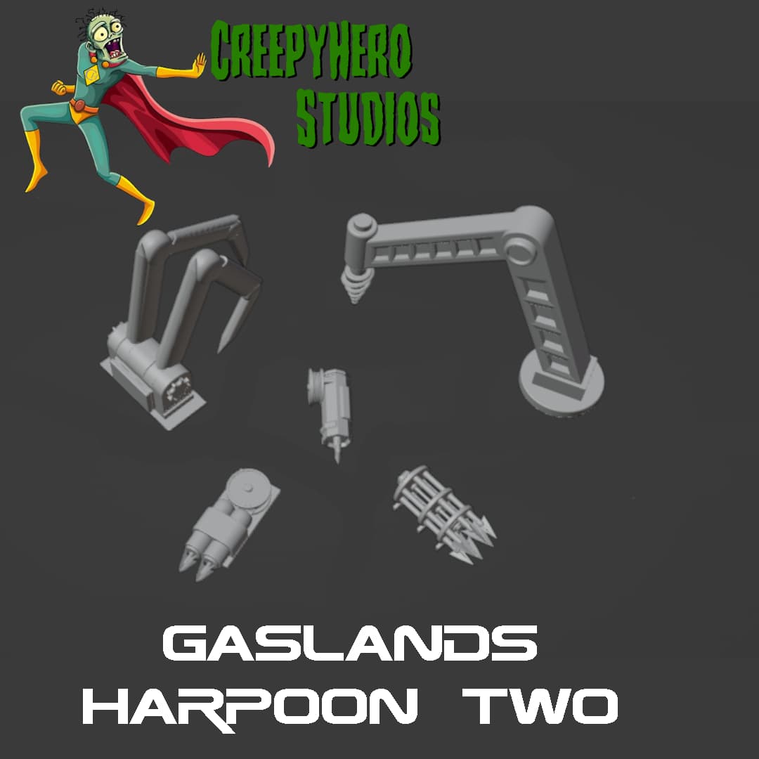 Gaslands Harpoons Two Set