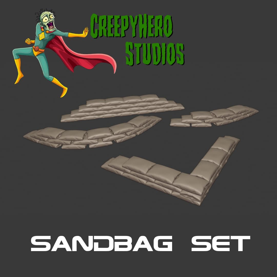 Gaslands Sandbag Wall Set