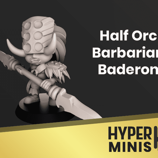 Half Orc Barbarian Baderon