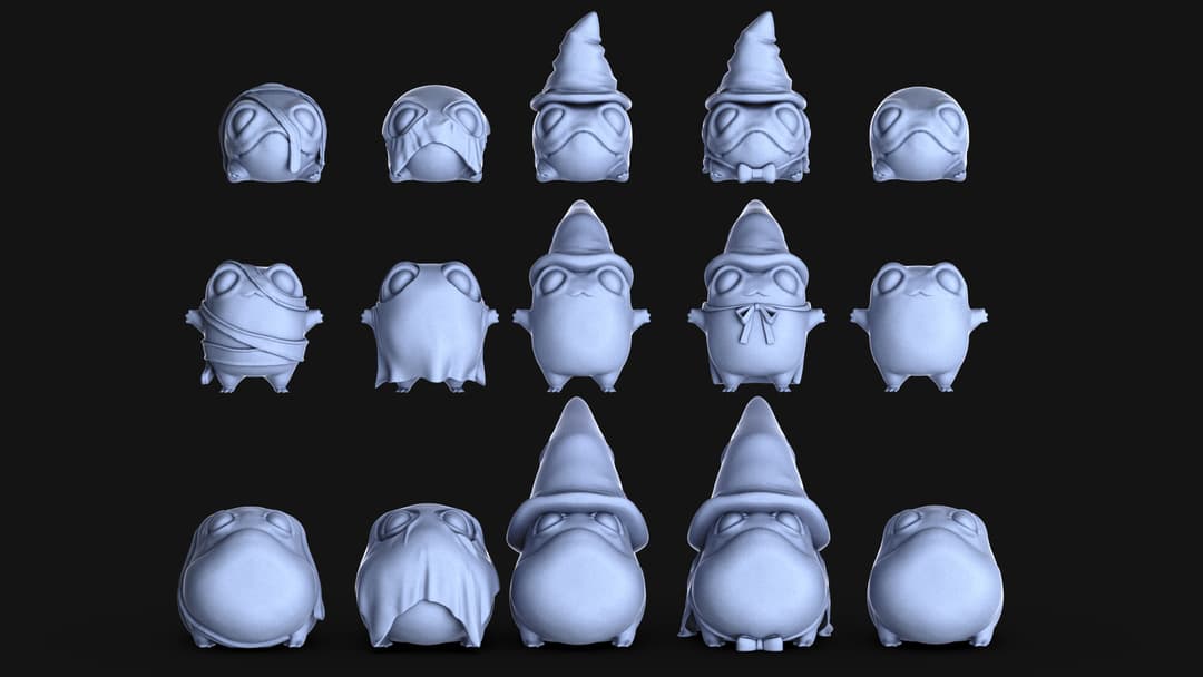 Halloween Toads (15 miniatures)
