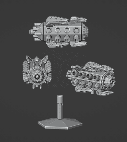 Blade Carrier Ship and Flight Stand