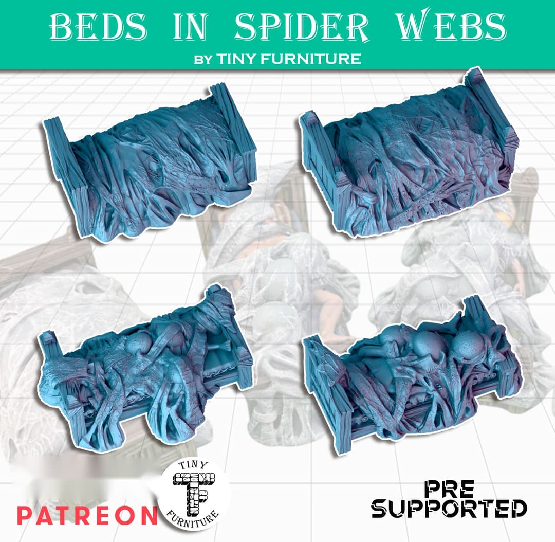 Beds in Spider Webs