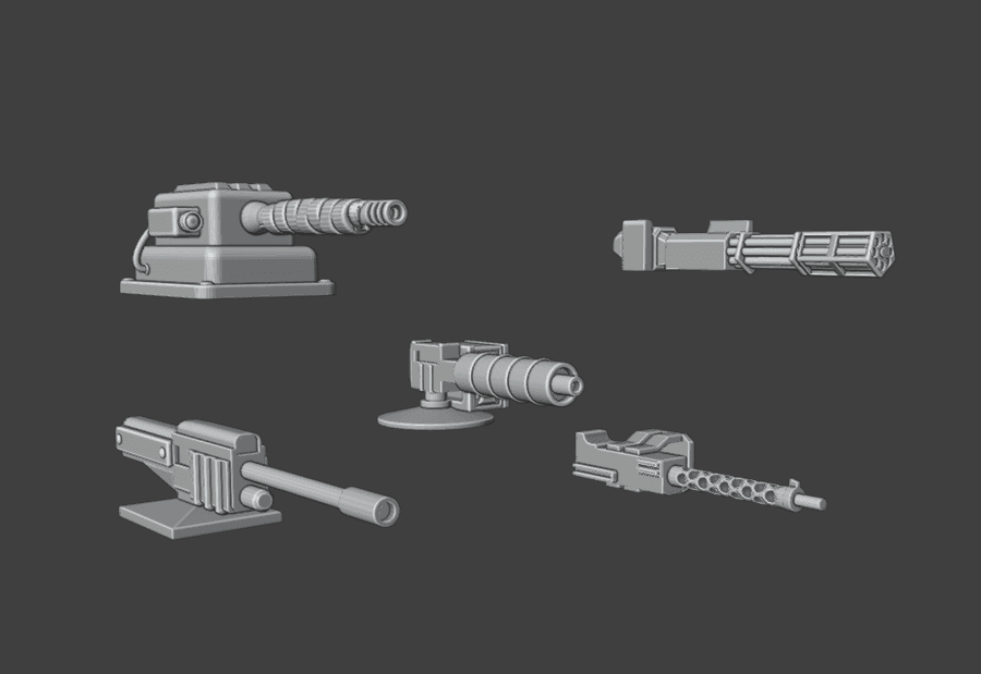 Gaslands Machinegun Twelve Set