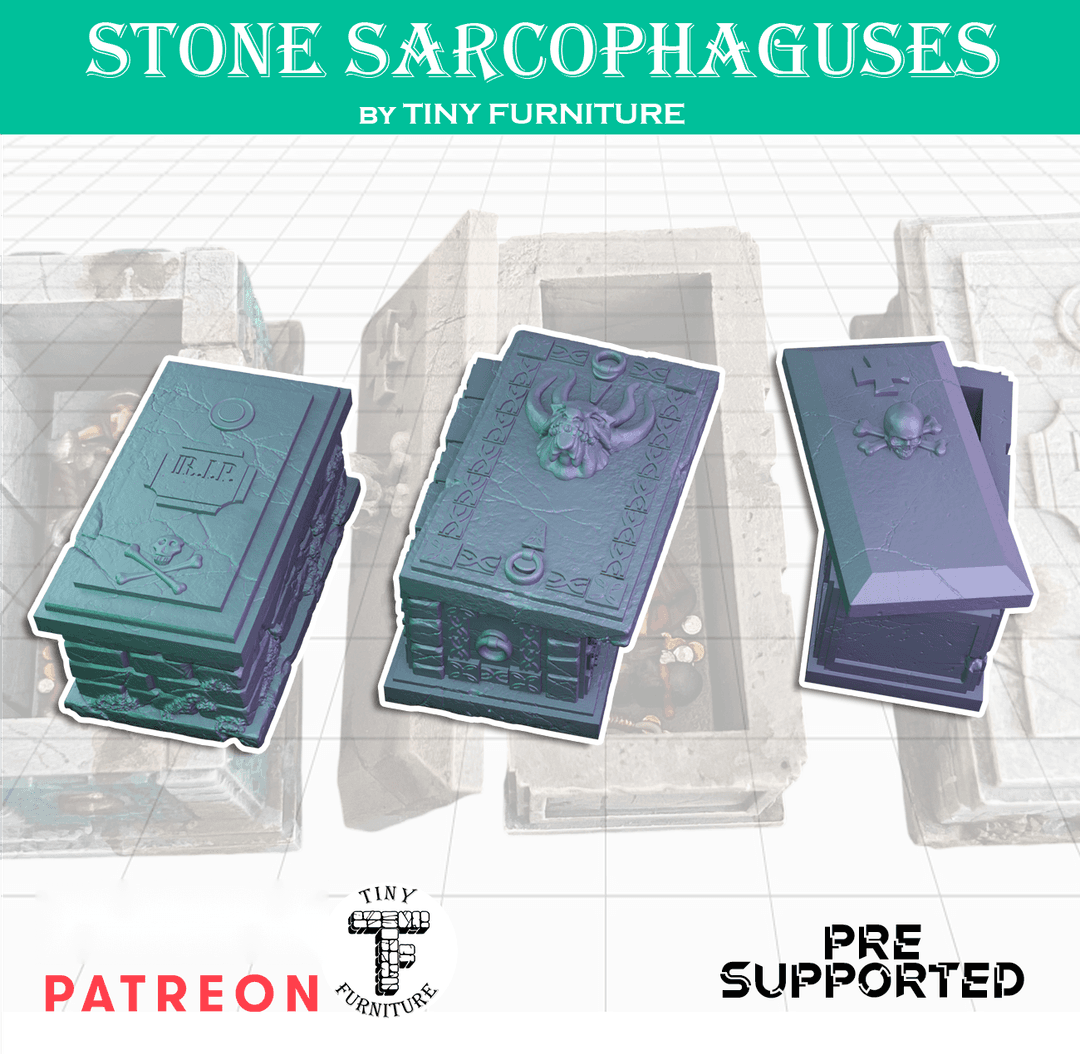Stone sarcophaguses