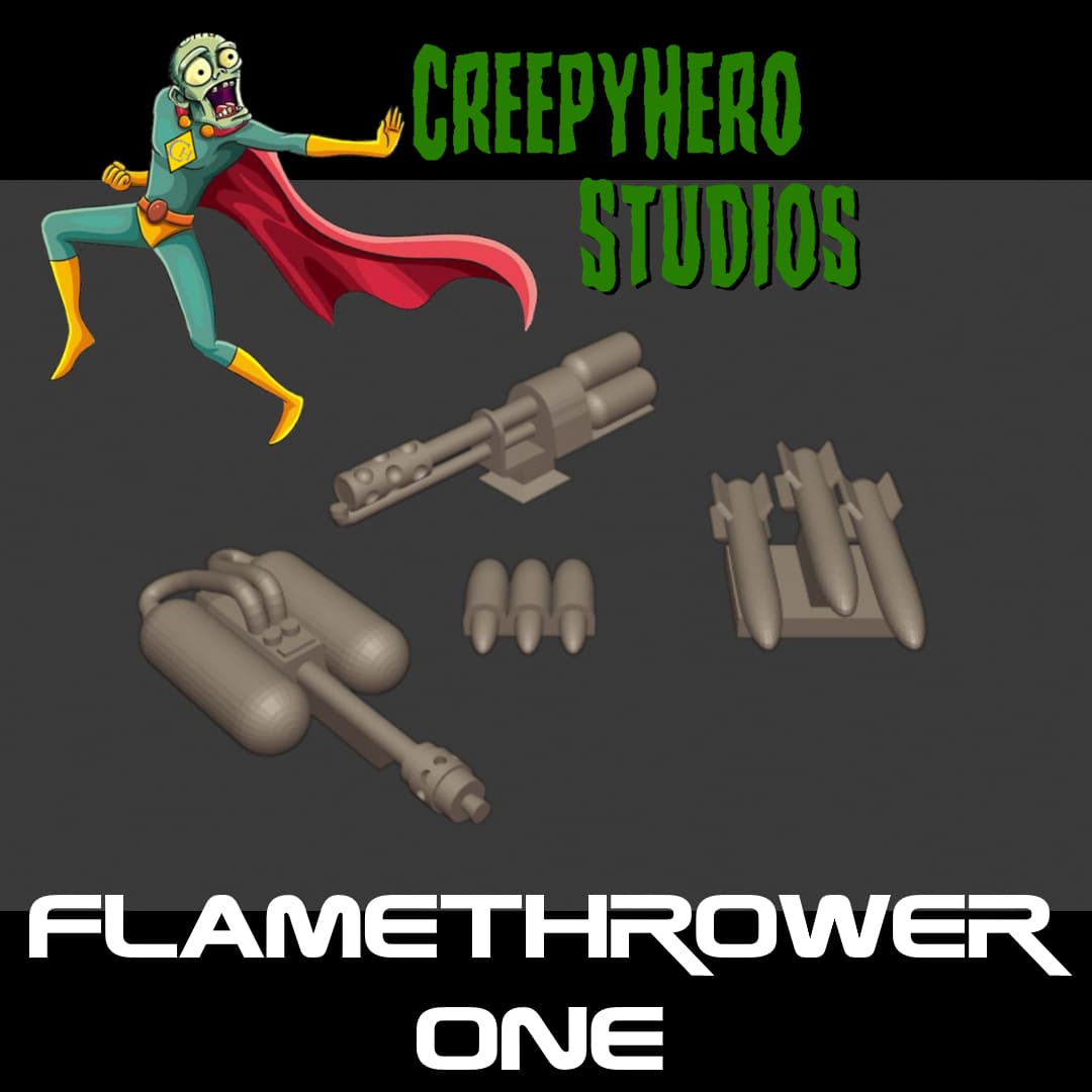 Gaslands Flamethrower One Set